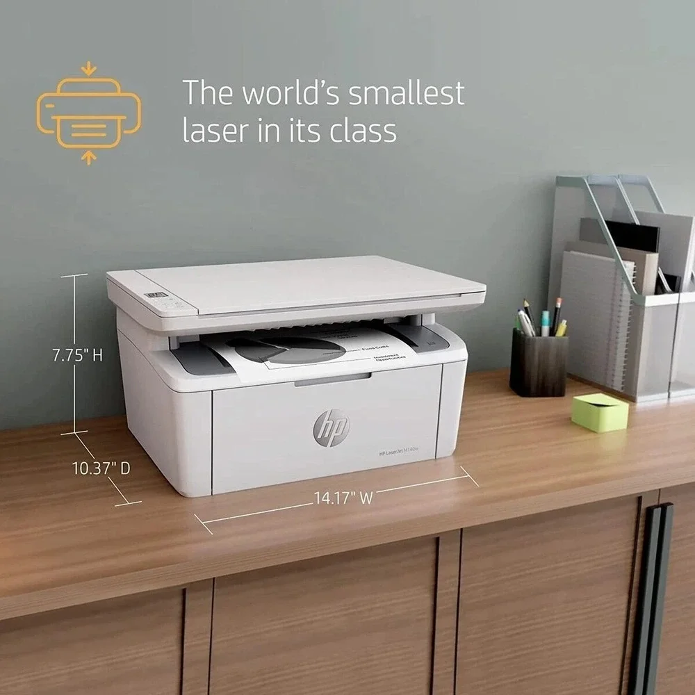 HP LaserJet M140w Wireless Monochrome Laser Printer Scanner Copier New Sealed